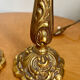 Pair of Louis XV rocaille bronze lamps