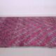 Purple Vintage Moroccan Rug 185 x 437 cm - Large Berber Wool Rug Handmade