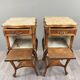Pair of Louis XV Bedside Tables, Yellow Marble, 19th Century