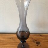 Old smoked glass vase