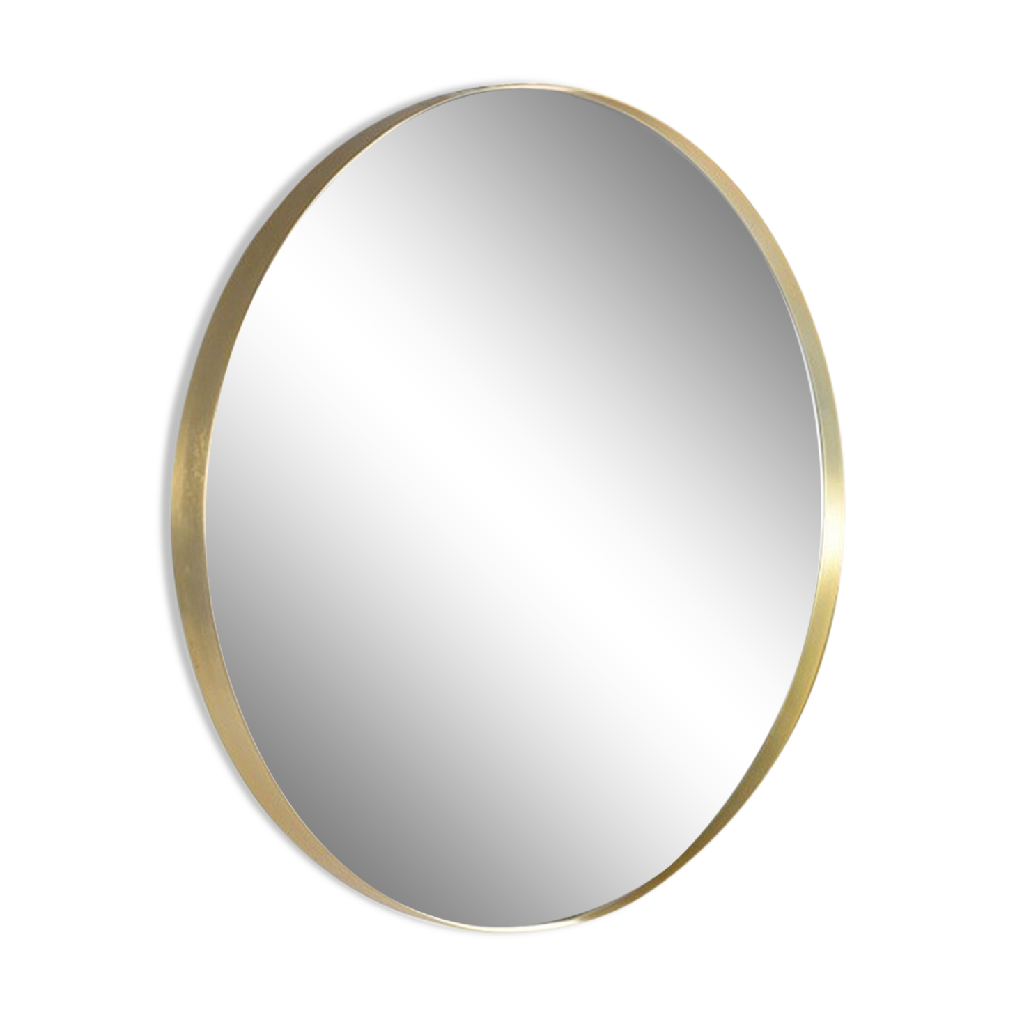Mirror Rond XL brass contour diameter 90cm