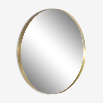 Mirror Rond XL brass contour diameter 90cm