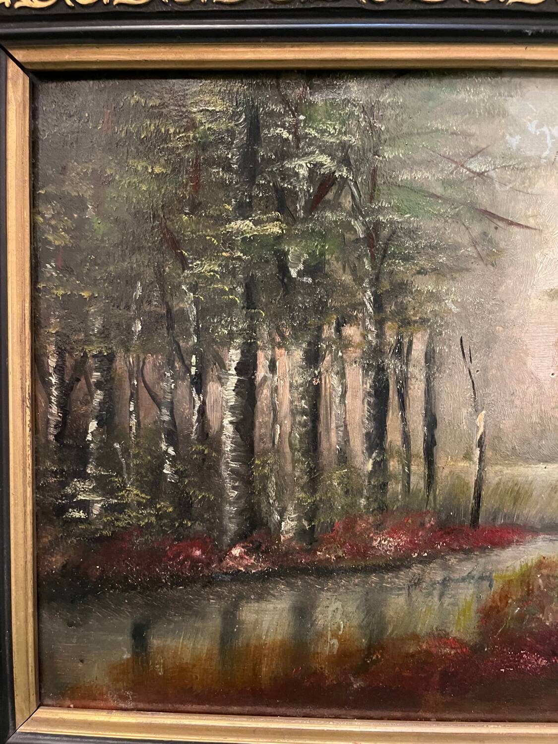 20th century undergrowth landscape painting