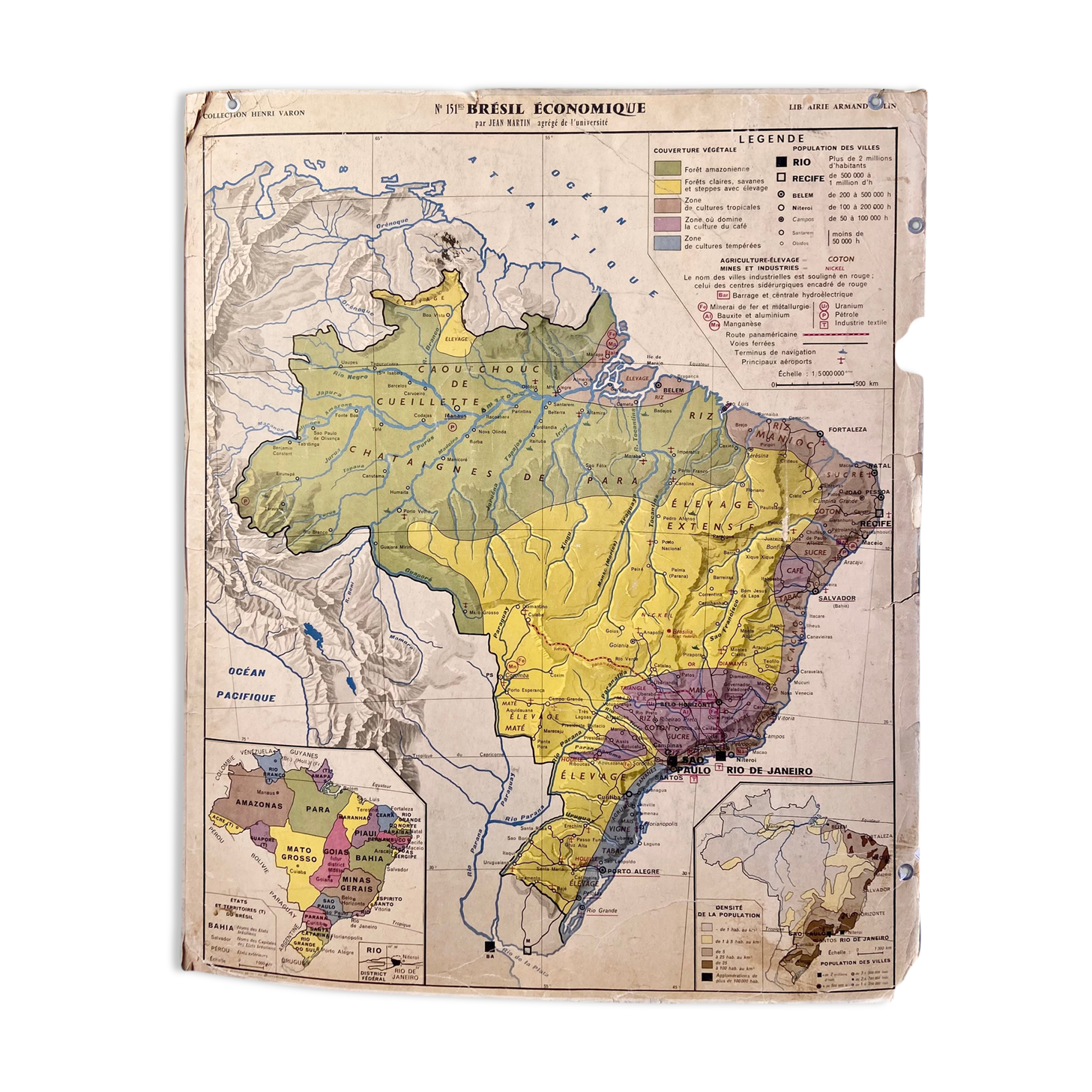School map: brazil 151 henri varon