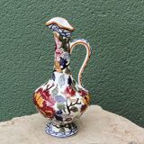 Gien earthenware jug, Peonies model