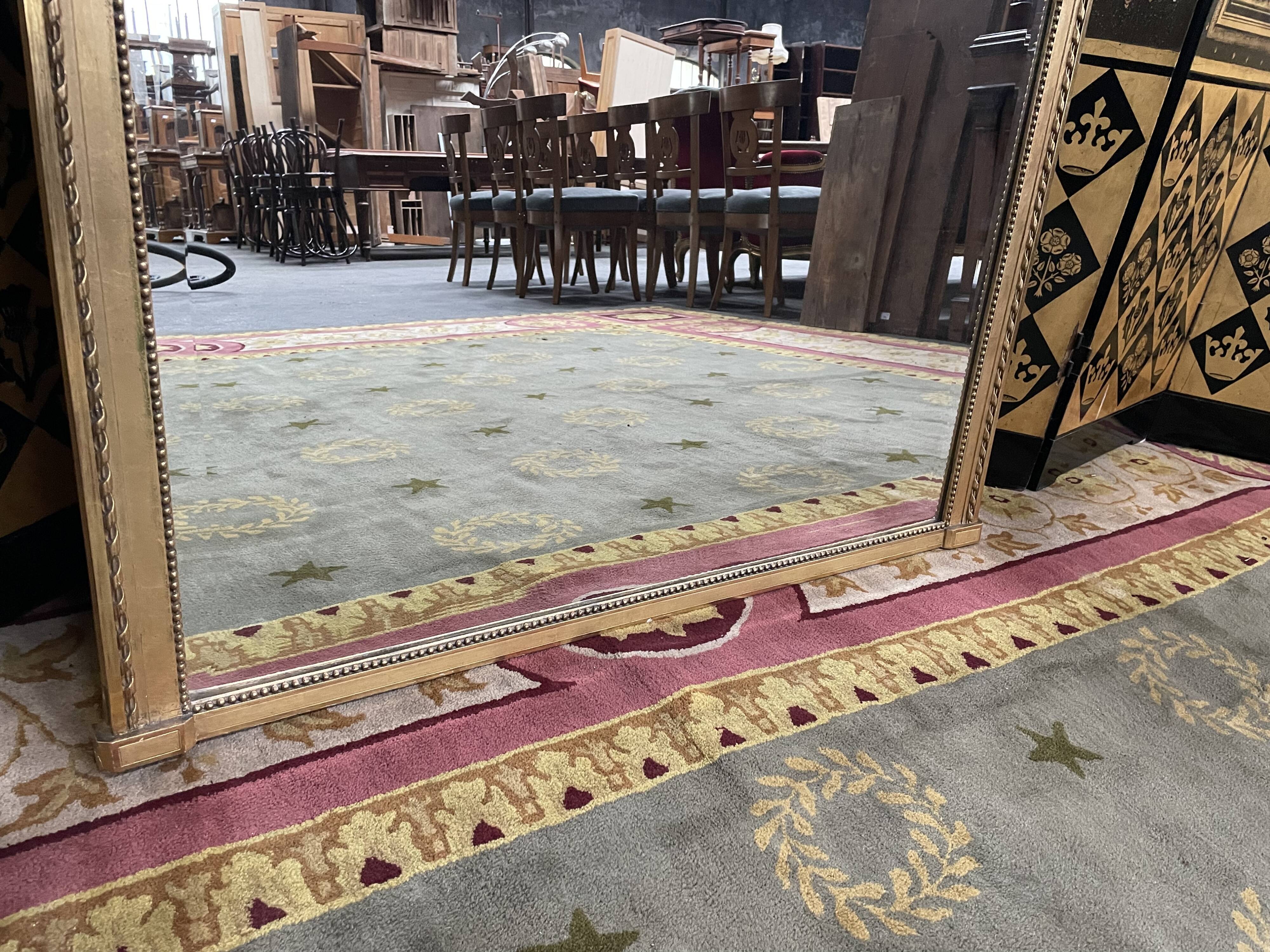 Gilded mirror louis XVI style 1900 era