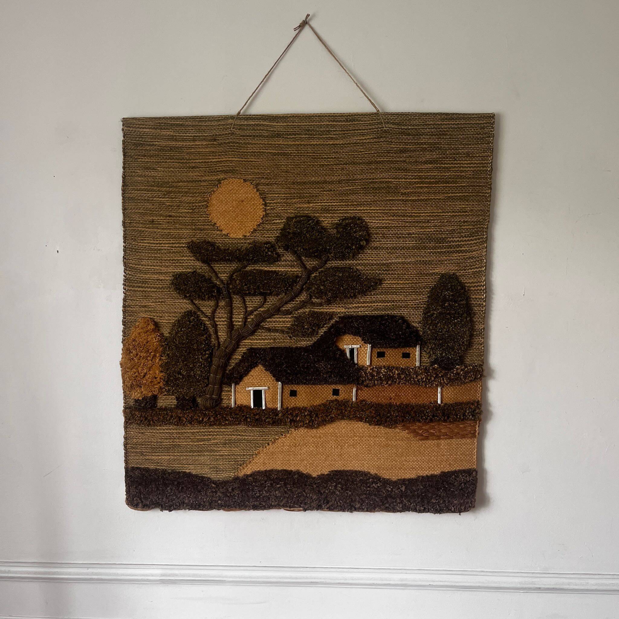 Vintage landscape tapestry