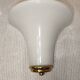 Pair of Italian wall sconces, frosted glass, brass.