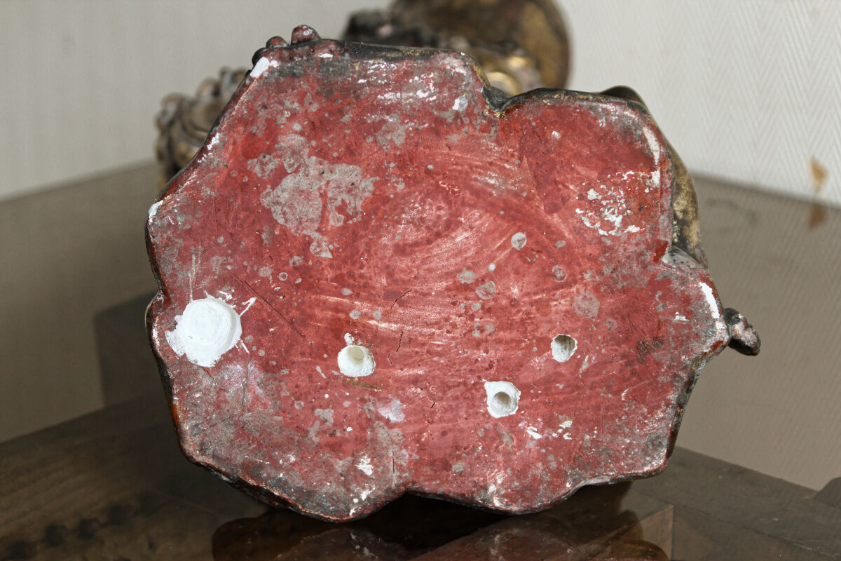 Ancient plaster cherub