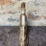 Sculpture Lama Charles Lemanceau  Faience ST Clément France  Art Déco 1930