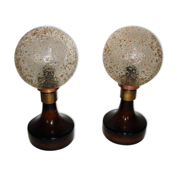 Paire de lampes Hustad, années 1960