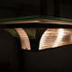 Brass art deco Atelier Petitot ceiling light
