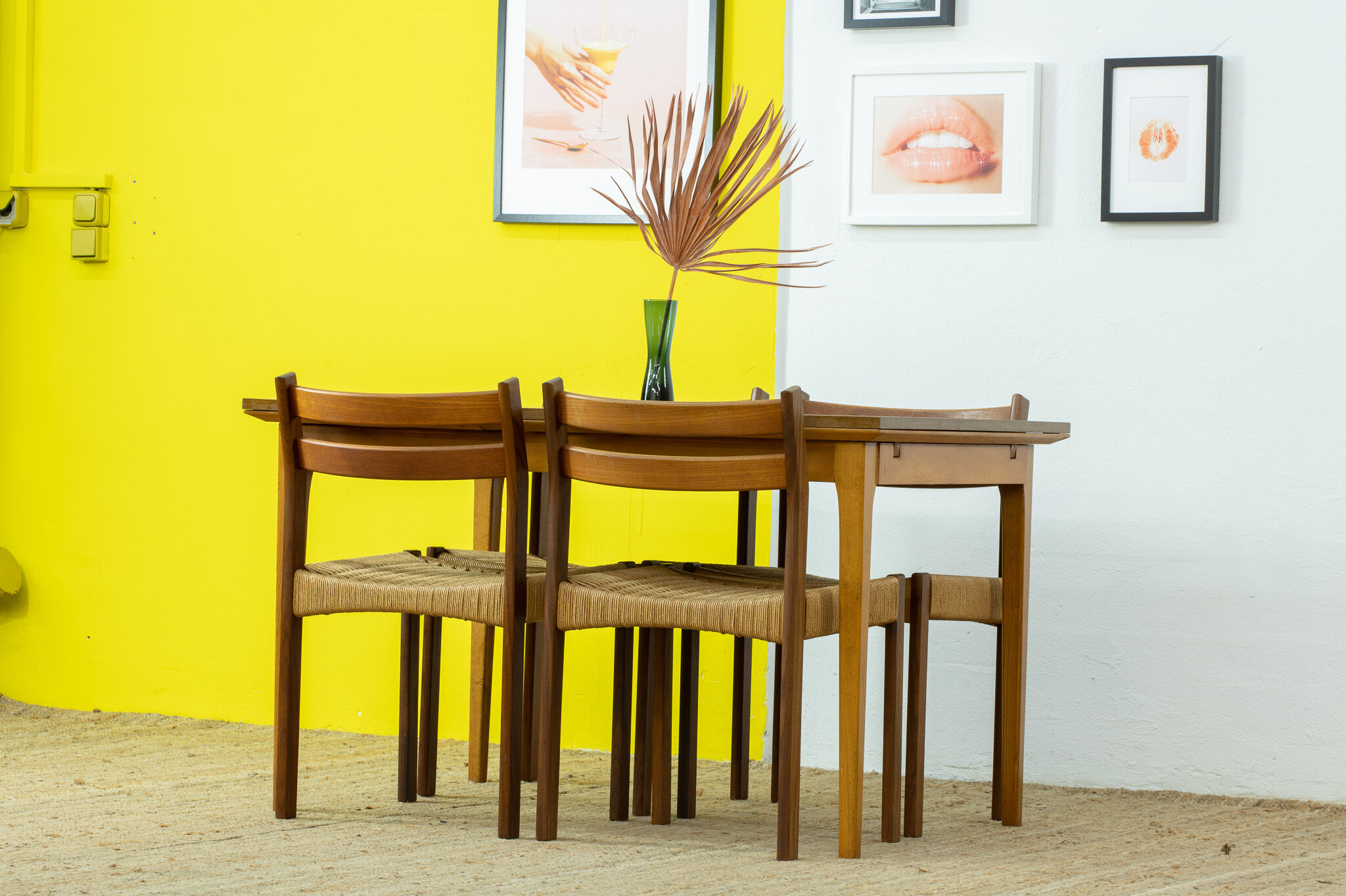 Vintage Scandinavian Table – 125 cm