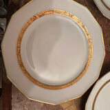 F. Legrand Limoges - Service à Dessert 2 Plat Gâteaux/Tartes + 11 assi