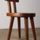 Chaise en acajou par Christian Durupt - Méribel - 1960