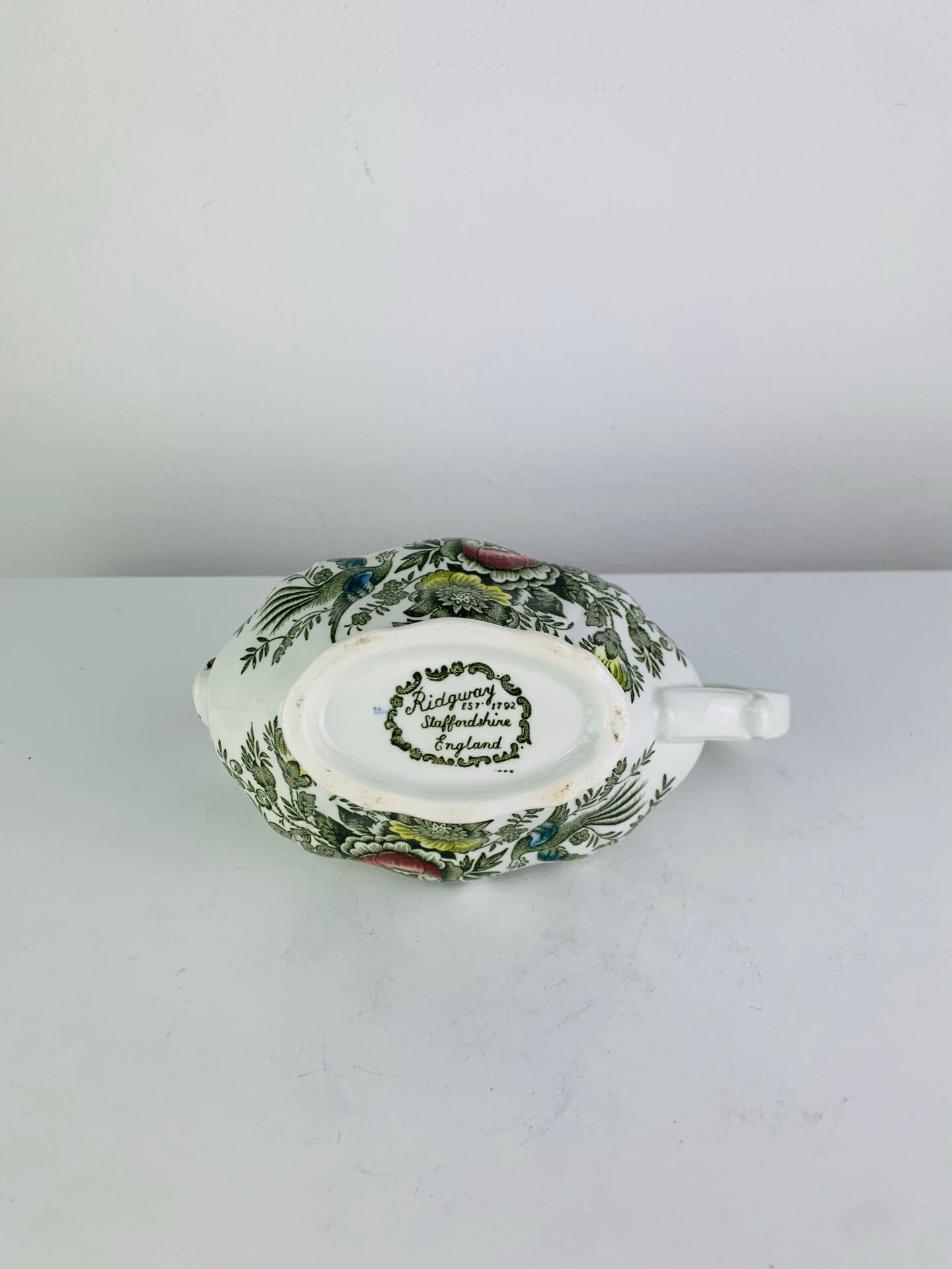 Pot à lait/crème modèle Windsor par Ridgway, faïence anglaise