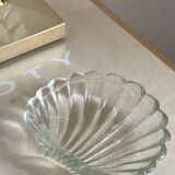 2 glass shell butter dishes.