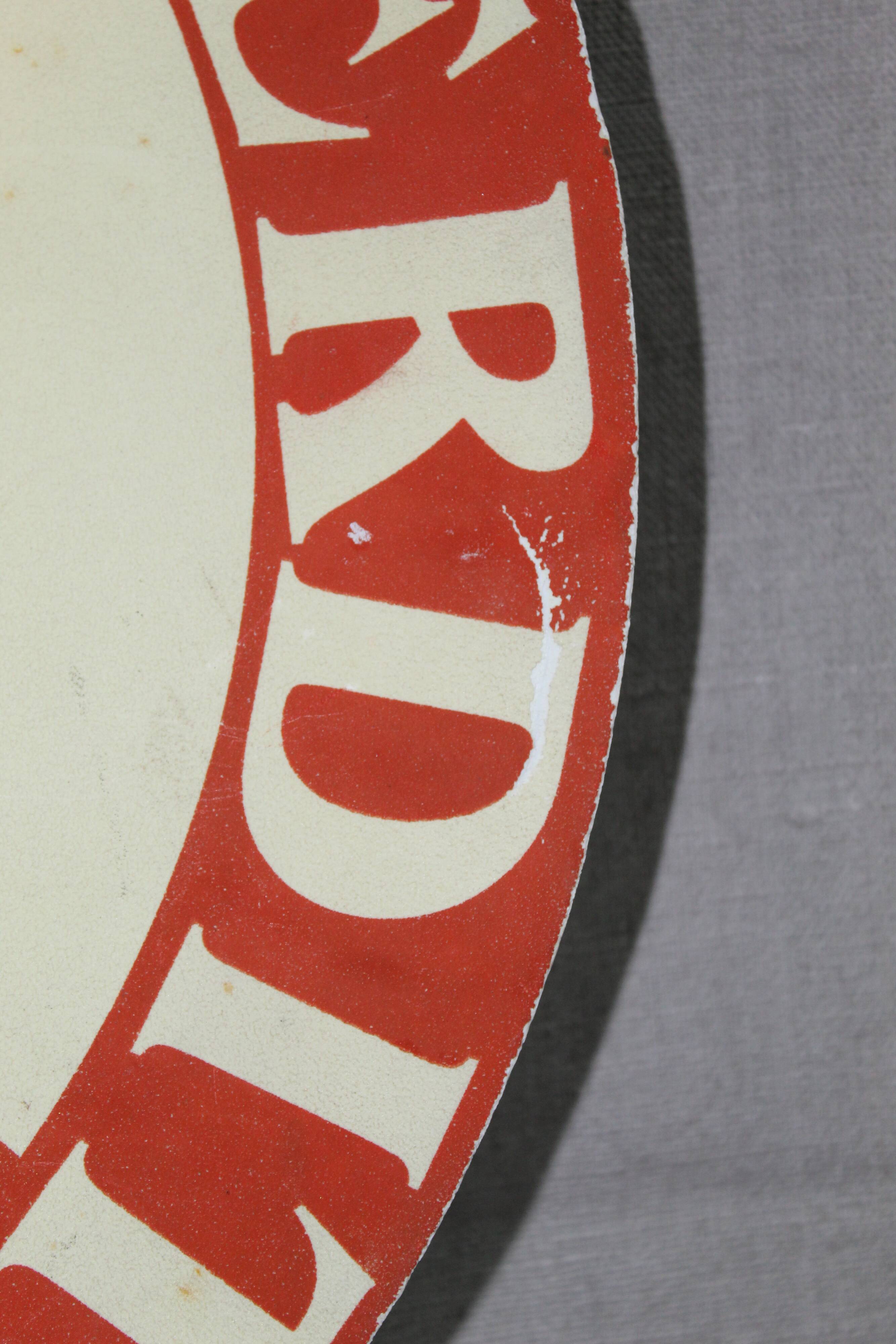 Vintage forbidden picnic plate