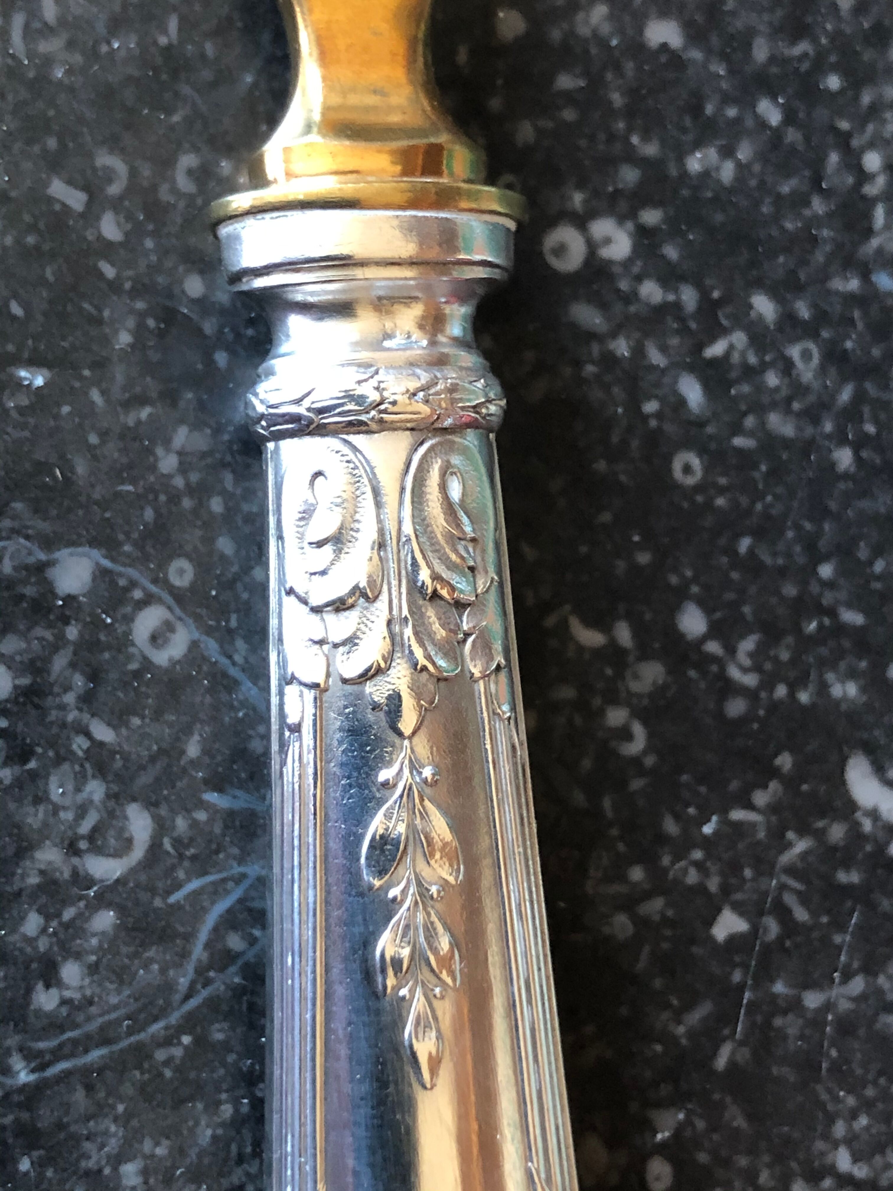 Old spoon silver metal