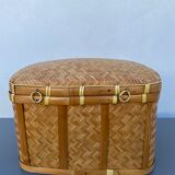 Woven rattan trunk