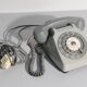 Téléphone vintage années 80 gris