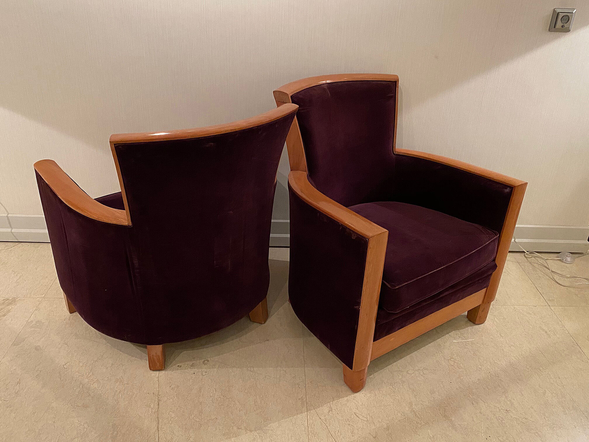 Pair of Armchairs by Rosello Paris