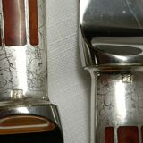 Lot 73 cutlery christofle model talisman lacquer of china color siena
