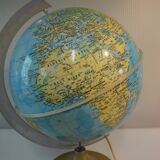 Congo zaire vintage world map globe