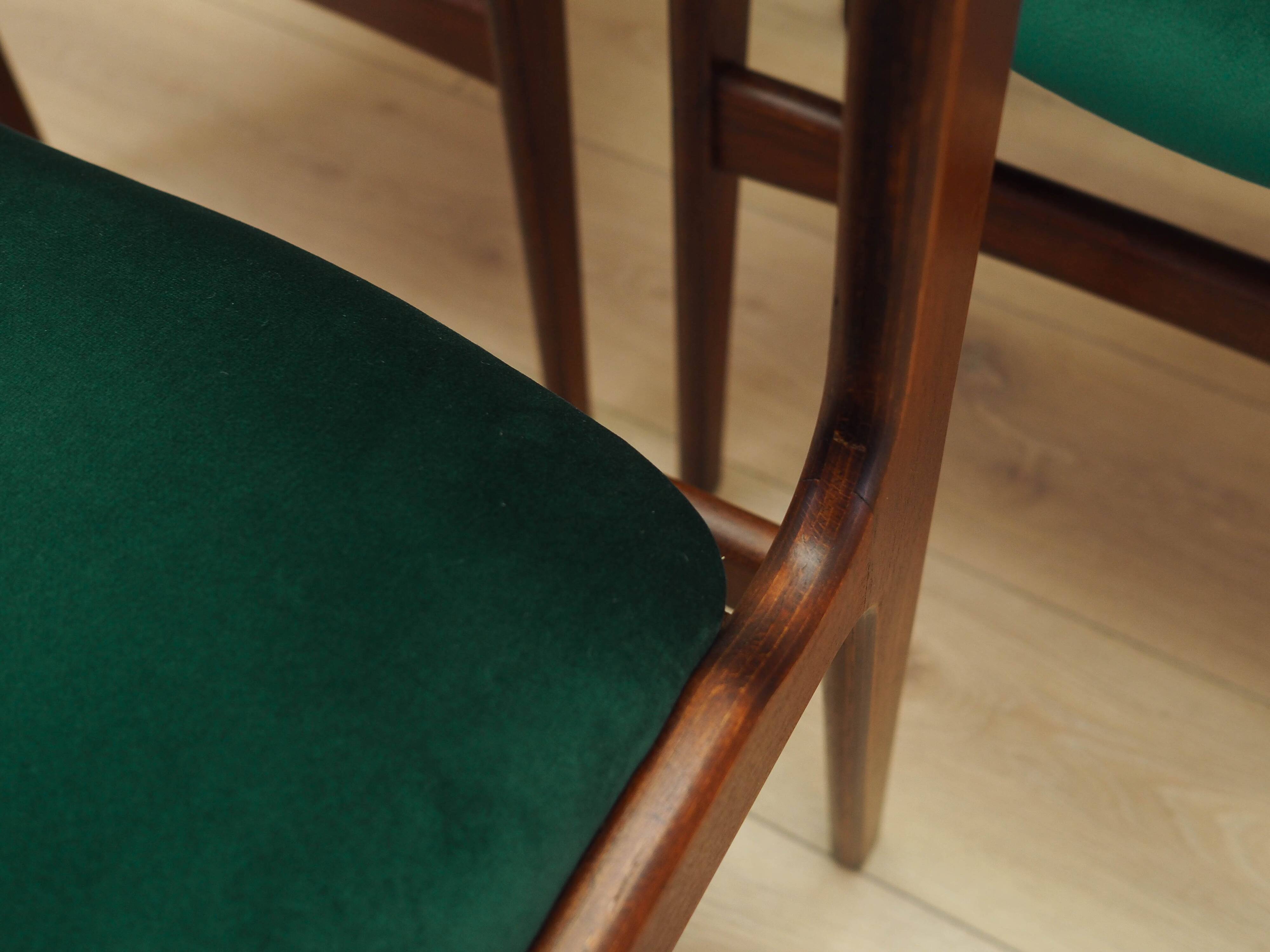 Set of six teak chairs, Danish design, 1970s, production: Denmark