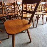 Set of 14 Scandinavian bistro chairs year 60