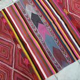 Multi-coloured kilim carpet - 250x130cm