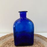 Cobalt blue glass vase bottle