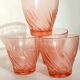Vintage pink glass