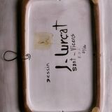 Rectangular ceramic dish, Jean Lurçat, 1950s