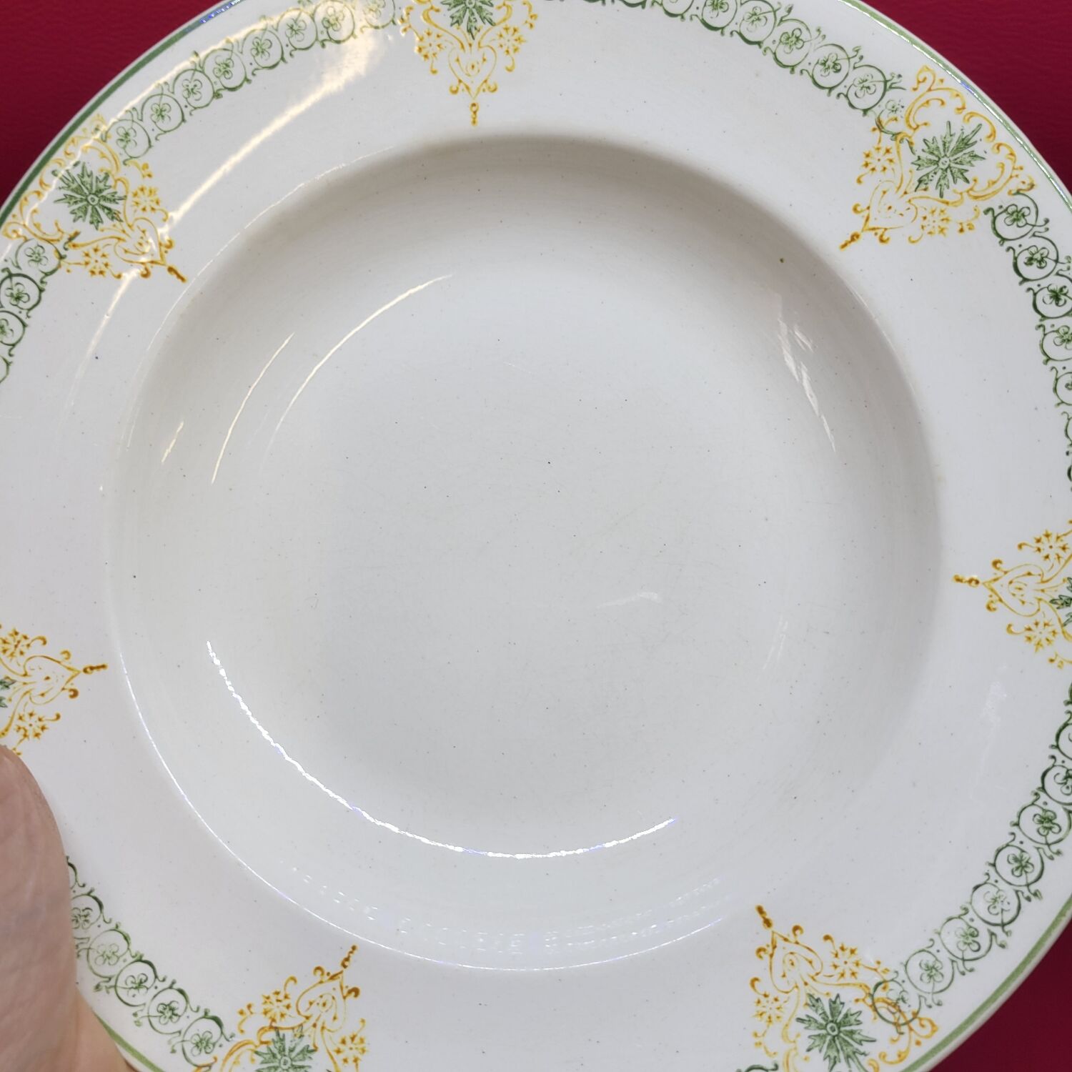 Longwy Longpré 4 old earthenware plates