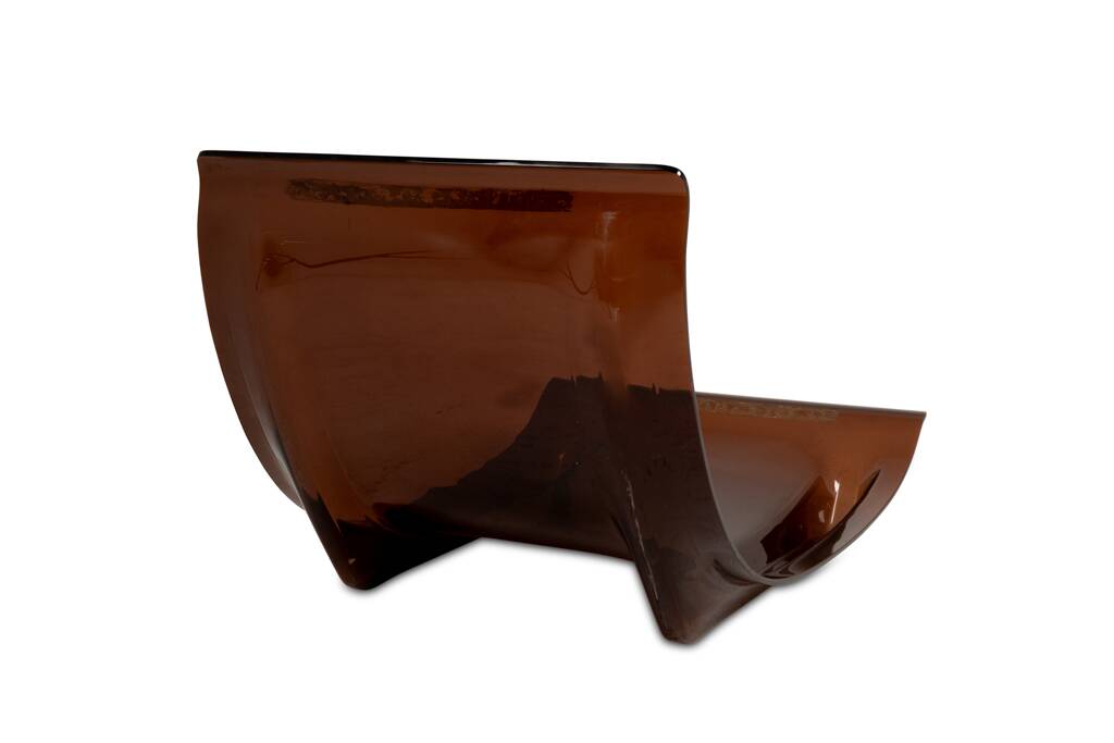 Michel Ducaroy. Pair of "Marsala" armchairs in plexiglass. 1970s.