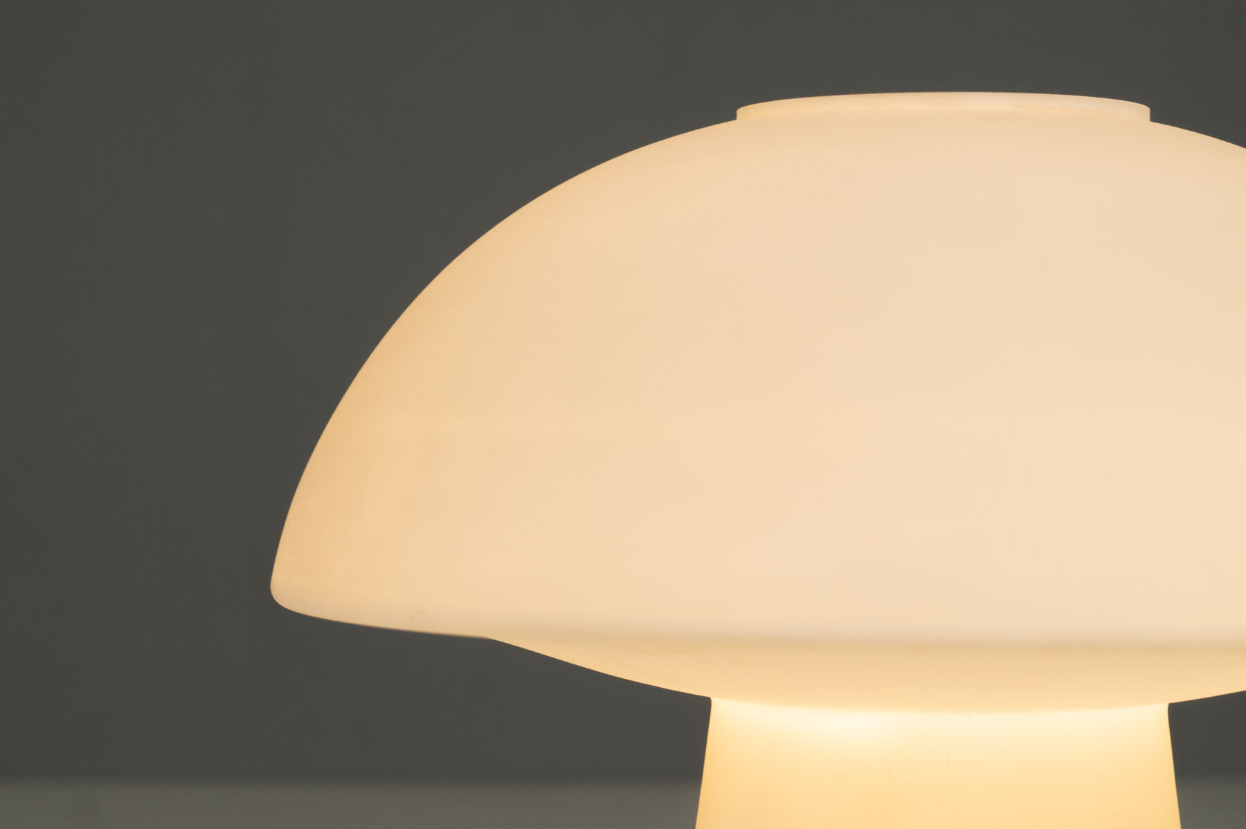 Glashütte Limburg model 6276 large mushroom lamp 1970'S