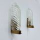 Set of 2 Barovier & Toso wall lamps sconce, 1950s Italy