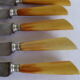12 old large table knives
