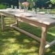 Renovated solid oak farmhouse table