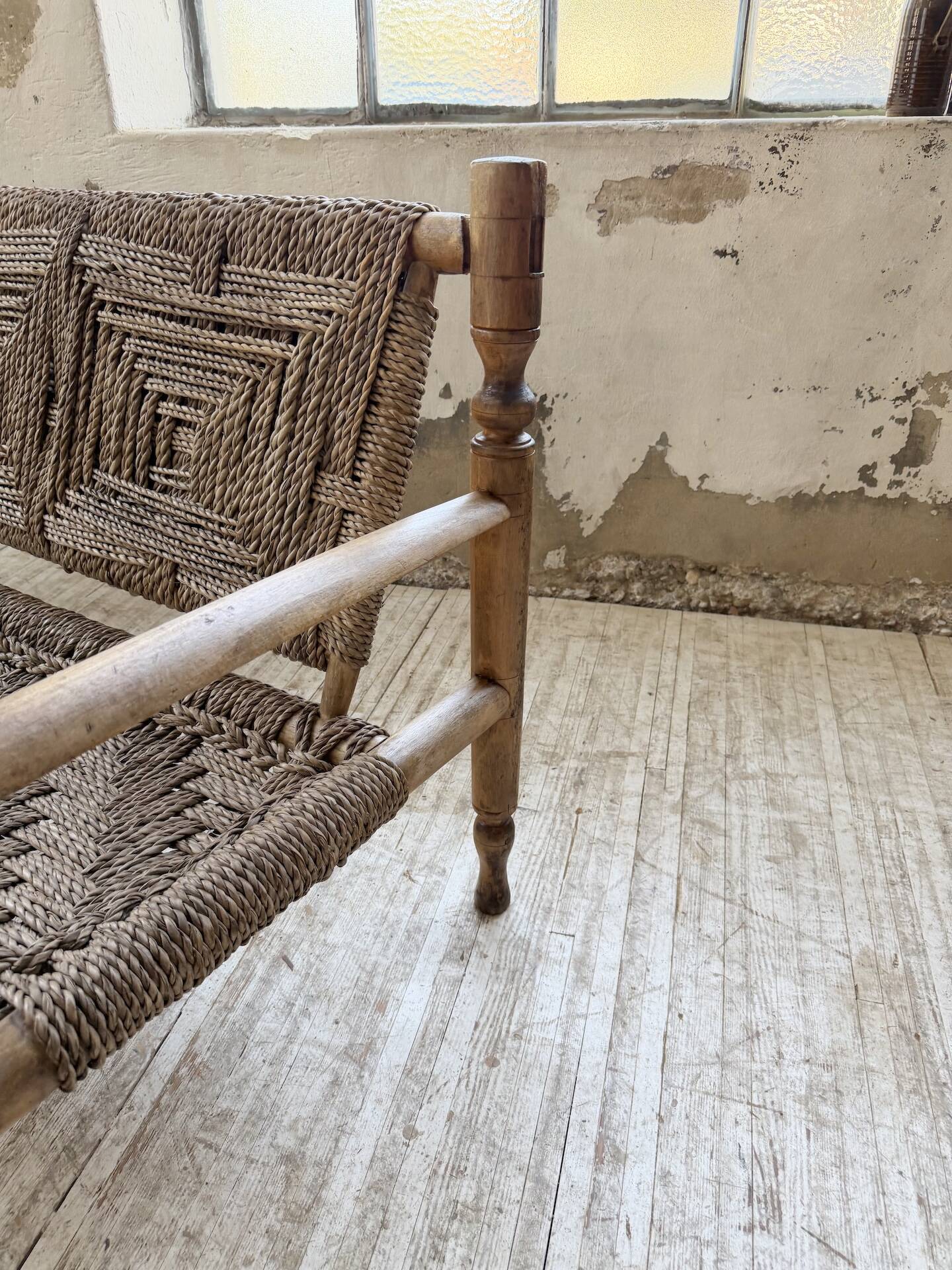 Audoux and Minet cord bench