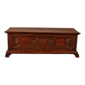 Coffre en noyer de la Renaissance italienne, circa 1600