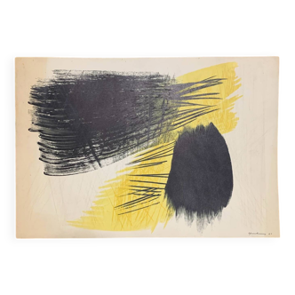 Hans Hartung (1904-1989) - woodcut - 1961