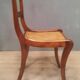 Caned chair from the nineteenth century.