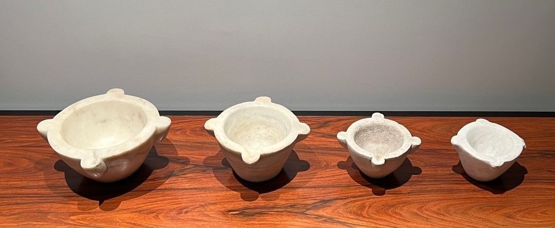 Set of Four Marble Mortars, 18th Century