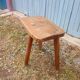 Antique wooden tripod stool