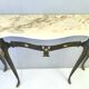 Vintage Bronze Console Table with a Portuguese Pink Marble Top