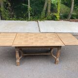 Table à manger de ferme extensible rénovée en bois 260cm du 19ème