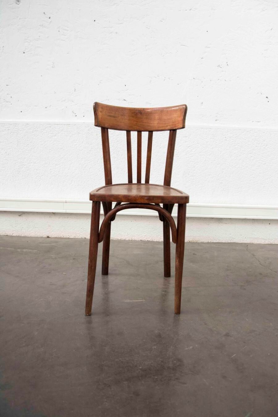 Series of 4 baumann bistro chairs