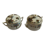 Limoges porcelain sugar bowls